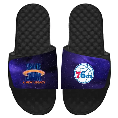 Philadelphia 76ers ISlide Space Jam 2 Galaxy Slide Sandals - Black