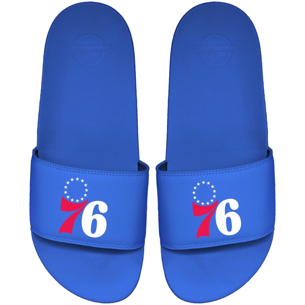 Men's ISlide Royal Philadelphia 76ers Primary Motto Slide Sandals