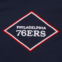 Blouson aviateur entièrement zippé en nylon JH Design pour hommes des Philadelphia 76ers 2023/24 City Edition