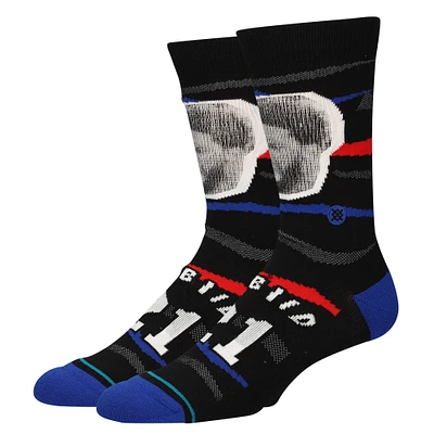 Men's Joel Embiid Philadelphia 76ers Faxed Player Crew Socks