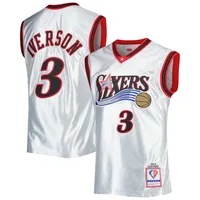 NBA Mitchell & Ness Philadelphia 76ers Allen Iverson Swingman Jersey S  M XL 2XL