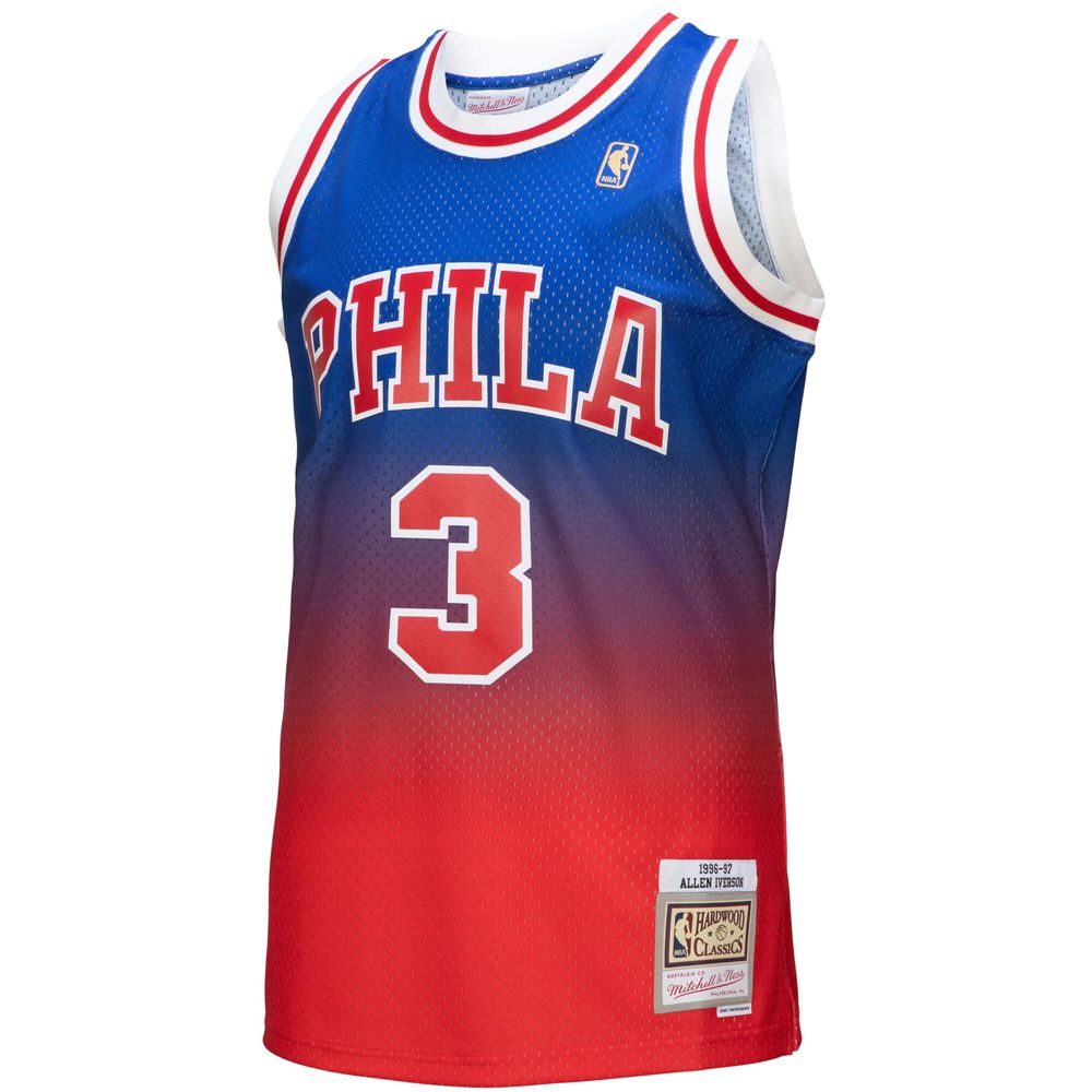 Mitchell & Ness Allen Iverson Philadelphia 76ers Royal Hardwood Classics Authentic 1996 Jersey Size: Extra Large