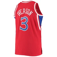 Maillot Swingman Mitchell & Ness Allen Iverson rouge Philadelphia 76ers 1996/97 Big Tall Hardwood Classics pour hommes