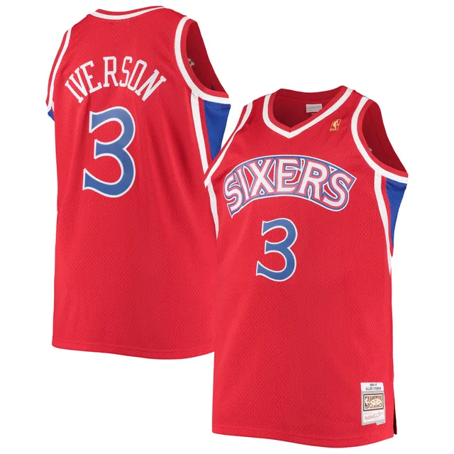 Lids Allen Iverson Philadelphia 76ers Mitchell & Ness Hardwood Classics  Off-Court Swingman Jersey - Black