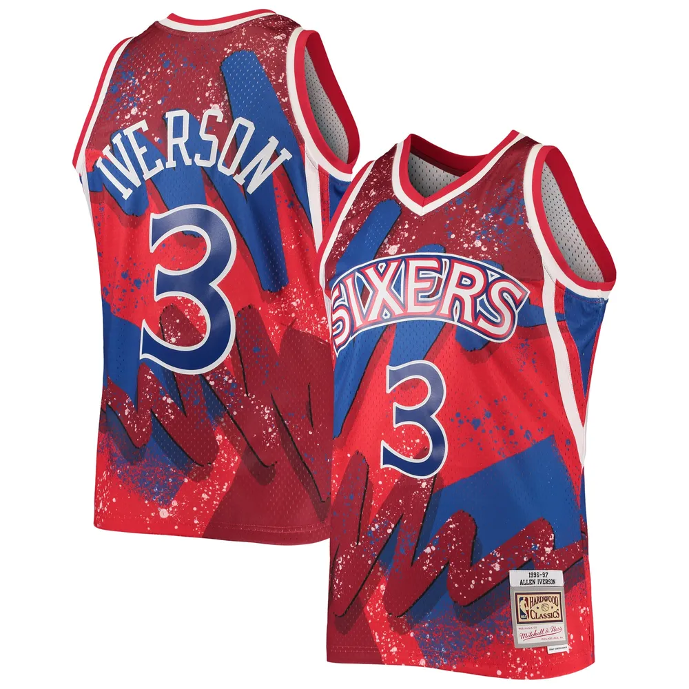 Shop Mitchell & Ness Philadelphia 76ers Allen Iverson Hyper Hoops