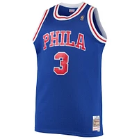 Men's Mitchell & Ness Allen Iverson Royal Philadelphia 76ers 1996/97 Big Tall Hardwood Classics Swingman Jersey