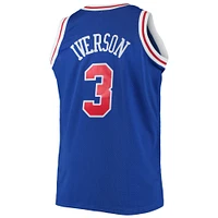 Maillot Swingman Mitchell & Ness Allen Iverson Royal Philadelphia 76ers 1996/97 Big Tall Hardwood Classics pour hommes