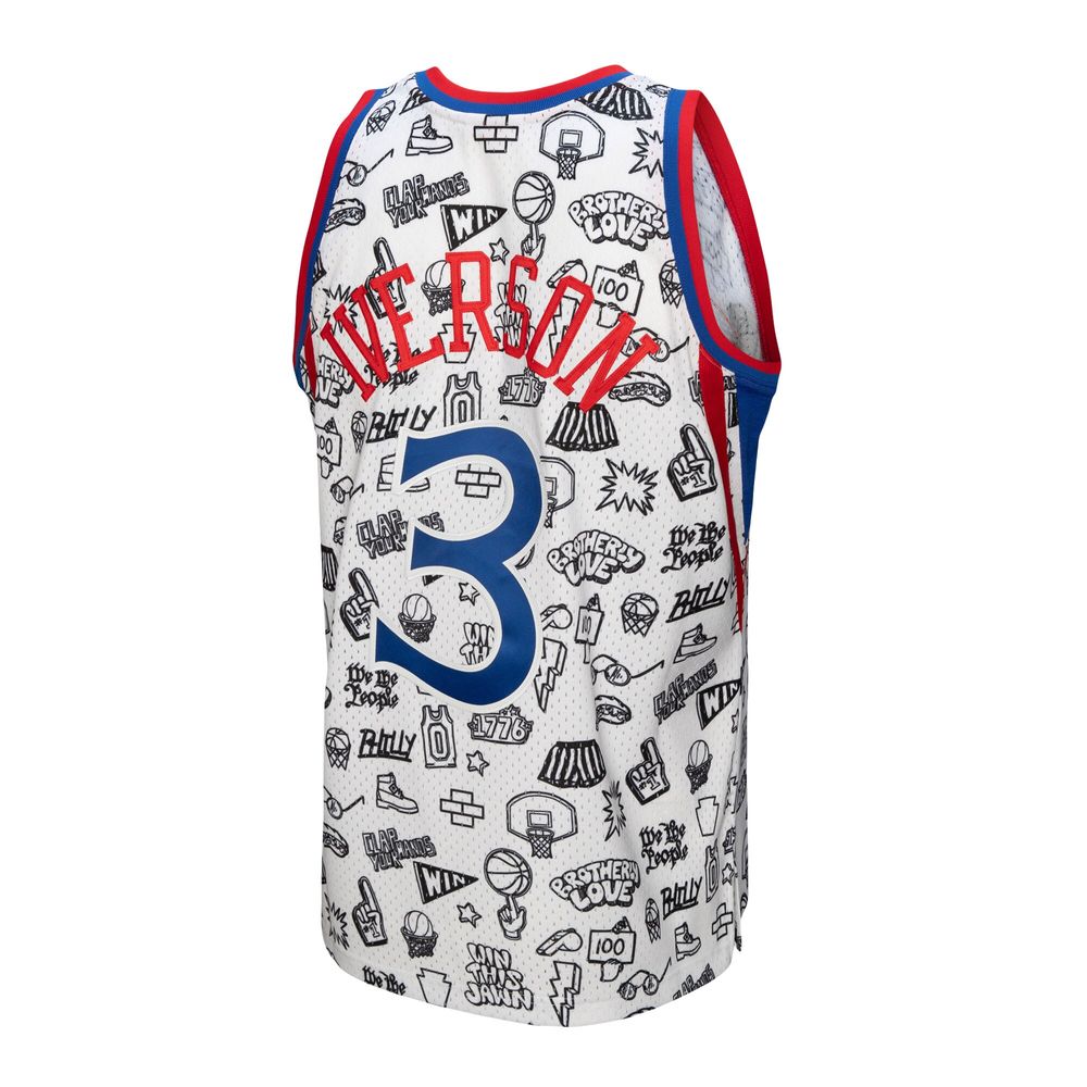 Mitchell & Ness Swingman Allen Iverson Philadelphia 76ers NBA 1996-97 Jersey White / 2XL