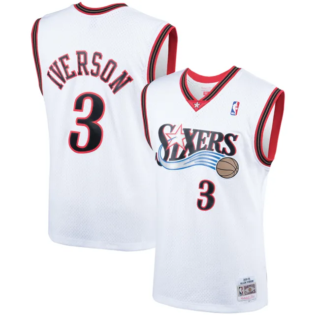 Lids Allen Iverson Philadelphia 76ers Mitchell & Ness Big Tall Hardwood  Classics Jersey - Black