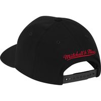 Men's Mitchell & Ness Black Philadelphia 76ers Hardwood Classics Double Triple Red - Snapback Hat