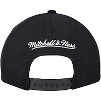 Men's Mitchell & Ness Black Philadelphia 76ers MVP Team Script 2.0 Stretch-Snapback Hat