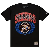 T-shirt noir Mitchell & Ness Philadelphia 76ers NBA x Michelob Ultra Rewind II pour homme