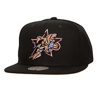 Men's Mitchell & Ness Black Philadelphia 76ers Shattered Snapback Hat