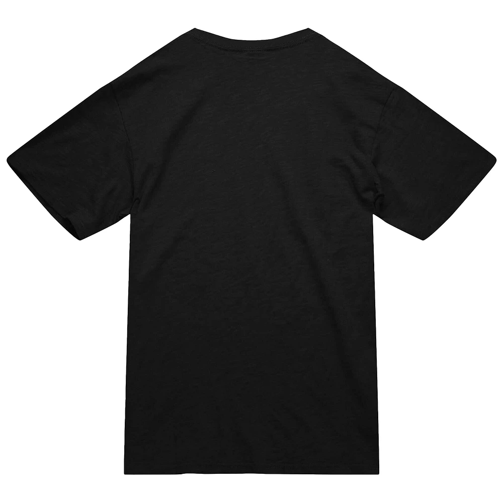Men's Mitchell & Ness  Black Philadelphia 76ers Worldwide Collection Glow Up T-Shirt