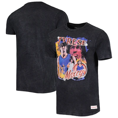 T-shirt pour homme Mitchell & Ness noir Tyrese Maxey Philadelphia 76ers 2023 NBA All-Star Game Concert