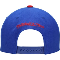 Casquette pour homme Mitchell & Ness Blue Philadelphia 76ers Hardwood Classics Energy Re-Take Speckle Brim Snapback