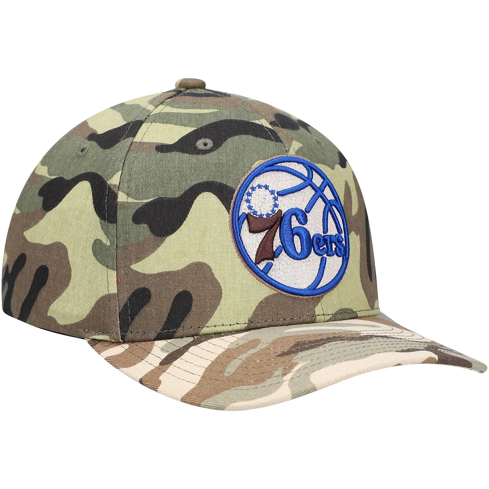 Mitchell & Ness Camo Philadelphia 76ers Woodland Desert Snapback Casquette pour homme