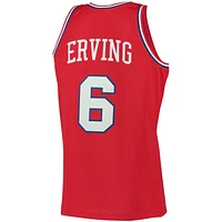 Men's Mitchell & Ness Julius Erving Red Philadelphia 76ers 1982/83 Big Tall Hardwood Classics Swingman Jersey