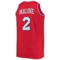 Men's Mitchell & Ness Moses Malone Red Philadelphia 76ers 1982/83 Big Tall Hardwood Classics Swingman Jersey