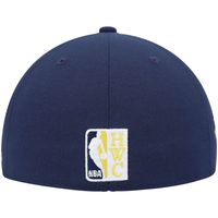 Men's Mitchell & Ness Navy Philadelphia 76ers 60th Anniversary Burnt Sunrise Fitted Hat