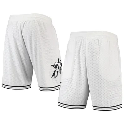 Philadelphia 76ers Mitchell & Ness Hardwood Classics White Out Swingman Shorts