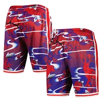 Short Swingman du Nouvel An lunaire des Philadelphia 76ers Mitchell & Ness rouge pour homme