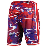 Men's Mitchell & Ness  Red Philadelphia 76ers Lunar New Year Swingman Shorts