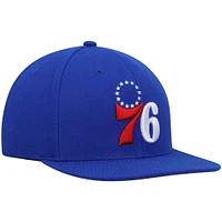 Casquette Snapback Royal Philadelphia 76ers Ground 2.0 Mitchell & Ness pour hommes