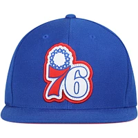 Casquette Snapback Pop Mitchell & Ness Royal Philadelphia 76ers Hardwood Classics pour hommes