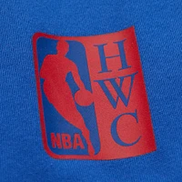 Sweat à capuche en polaire Mitchell & Ness Royal Philadelphia 76ers Hardwood Classics Team Origins pour homme