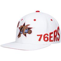 Men's Mitchell & Ness x Lids White Philadelphia 76ers Hardwood Classics Reppin Retro Snapback Hat