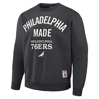 Sweat-shirt en peluche Pigeon NBA x Staple anthracite pour hommes des Philadelphia 76ers