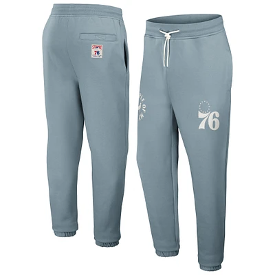 Pantalon de survêtement en peluche Pigeon NBA x Staple Mint Philadelphia 76ers pour hommes