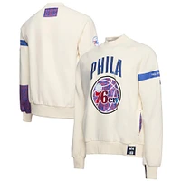 Sweat-shirt à capuche de qualité supérieure NBA x Two Hype Cream Philadelphia 76ers Culture & Hoops Collection pour homme