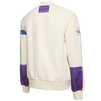 Sweat-shirt à capuche de qualité supérieure NBA x Two Hype Cream Philadelphia 76ers Culture & Hoops Collection pour homme