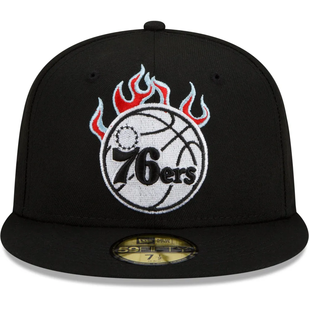 all black 76ers hat