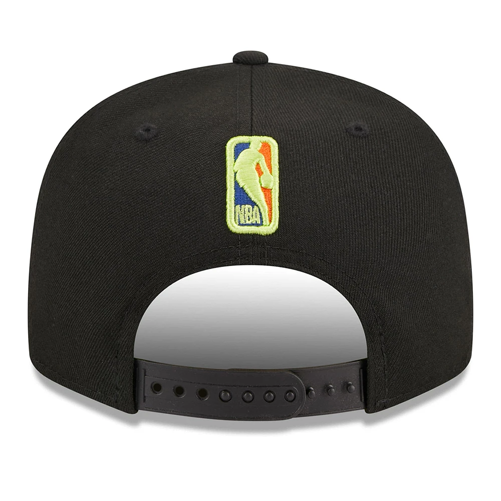 Casquette Snapback New Era Philadelphia 76ers Neon Pop 9FIFTY noire pour homme