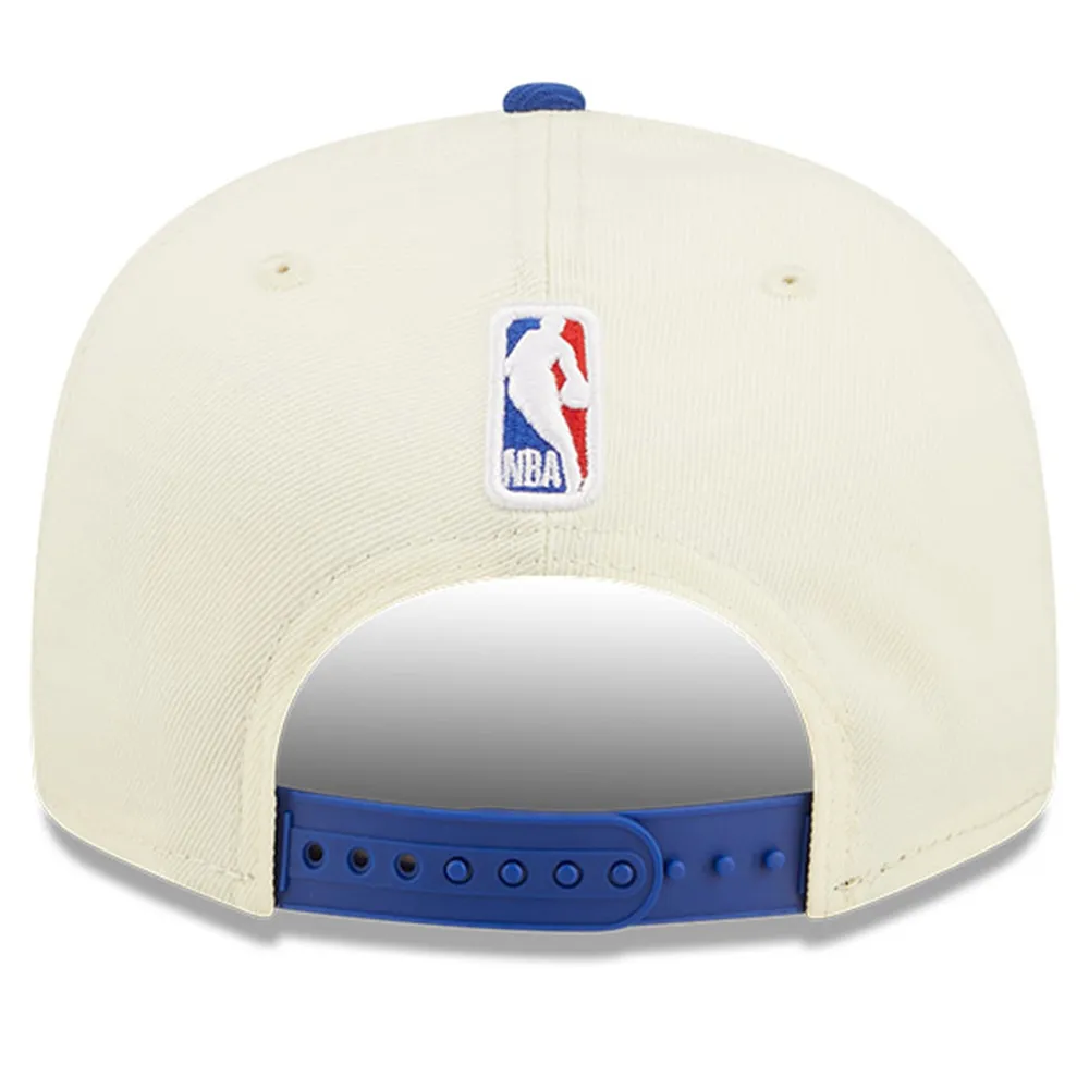 New Era Cream/Royal Philadelphia 76ers - 2022 NBA Draft 9FIFTY Snapback Casquette réglable pour homme