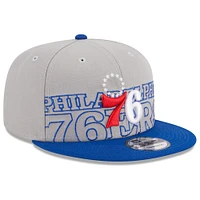 Men's New Era  Gray/Royal Philadelphia 76ers 2023 NBA Draft Two-Tone 9FIFTY Snapback Hat