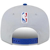 Men's New Era Gray/Royal Philadelphia 76ers Tip-Off Two-Tone 9FIFTY Snapback Hat