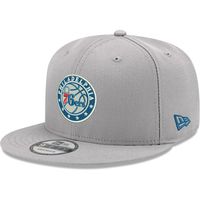 Men's New Era Gray Philadelphia 76ers 9FIFTY - Snapback Hat