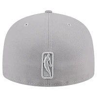 Men's New Era Gray Philadelphia 76ers Color Pack 59FIFTY Fitted Hat