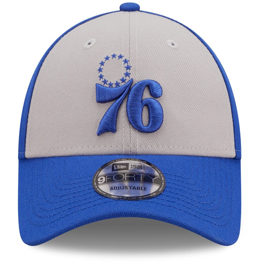 Men's New Era Gray Philadelphia 76ers The League 9FORTY - Adjustable Hat