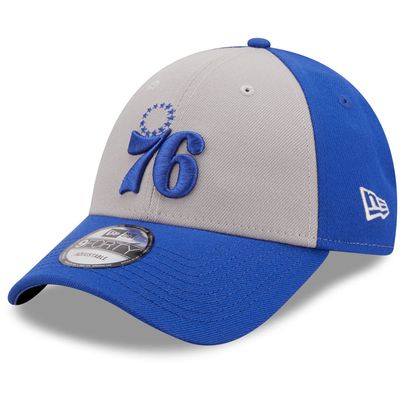 Men's New Era Gray Philadelphia 76ers The League 9FORTY - Adjustable Hat