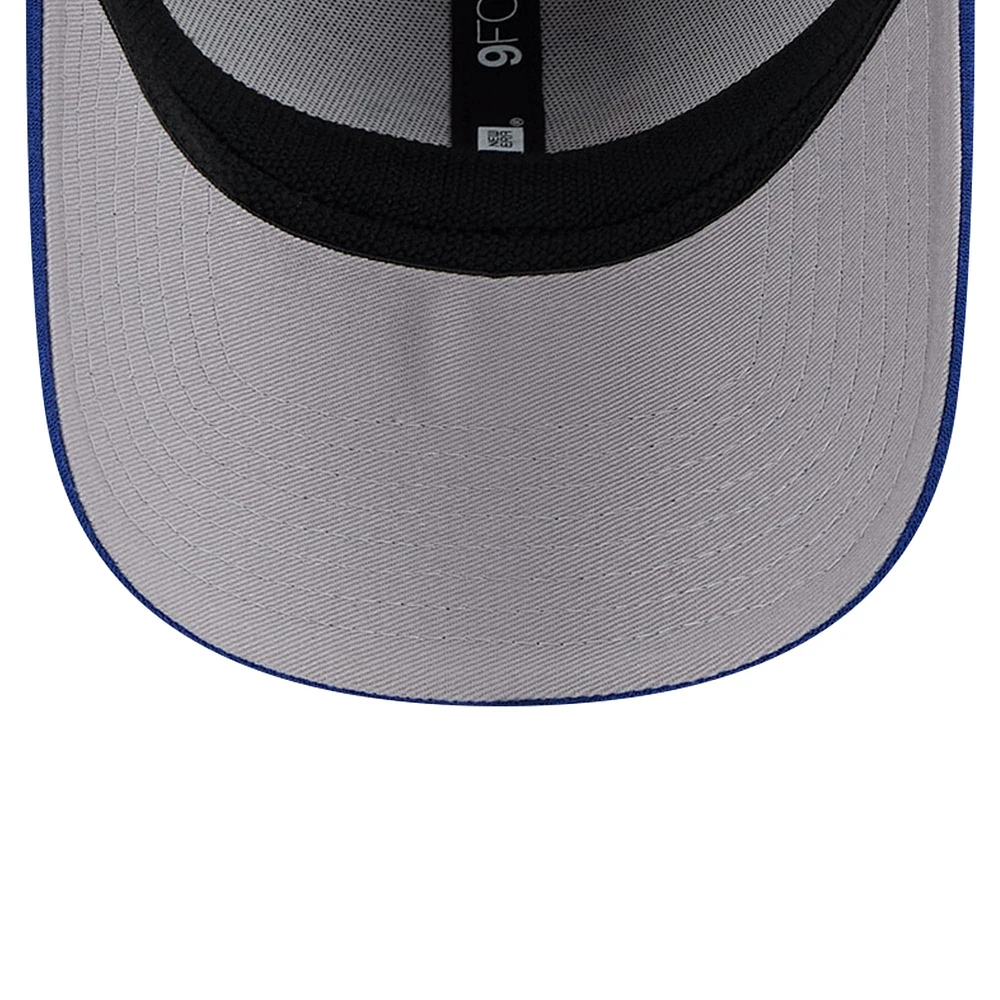 Men's New Era Heather Gray/Royal Philadelphia 76ers Active Digi-Tech Two-Tone 9FORTY Adjustable Hat