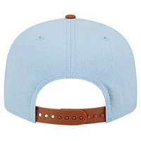 Men's New Era Light Blue/Brown Philadelphia 76ers 2-Tone Color Pack 9FIFTY Snapback Hat