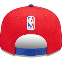 Men's New Era Red/Royal Philadelphia 76ers Jersey Hook Statement Edition 9FIFTY Snapback Hat