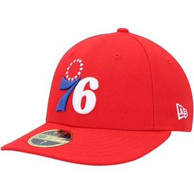 Casquette ajustée 59FIFTY à profil bas de l'équipe des 76ers Philadelphie New Era pour homme