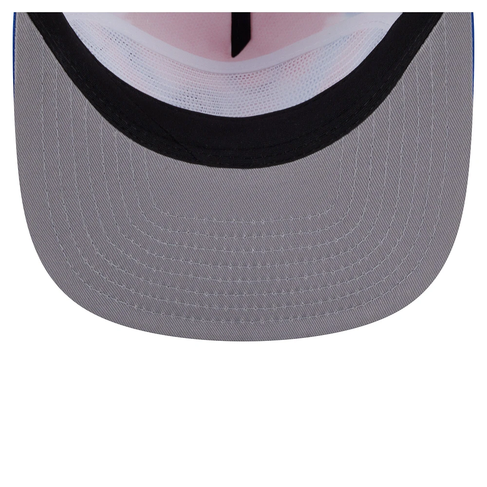 Casquette snapback de golf New Era bleu royal/rouge Philadelphia 76ers pour homme