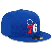 Casquette ajustée New Era Royal Philadelphia 76ers 2023 NBA Draft 59FIFTY pour homme